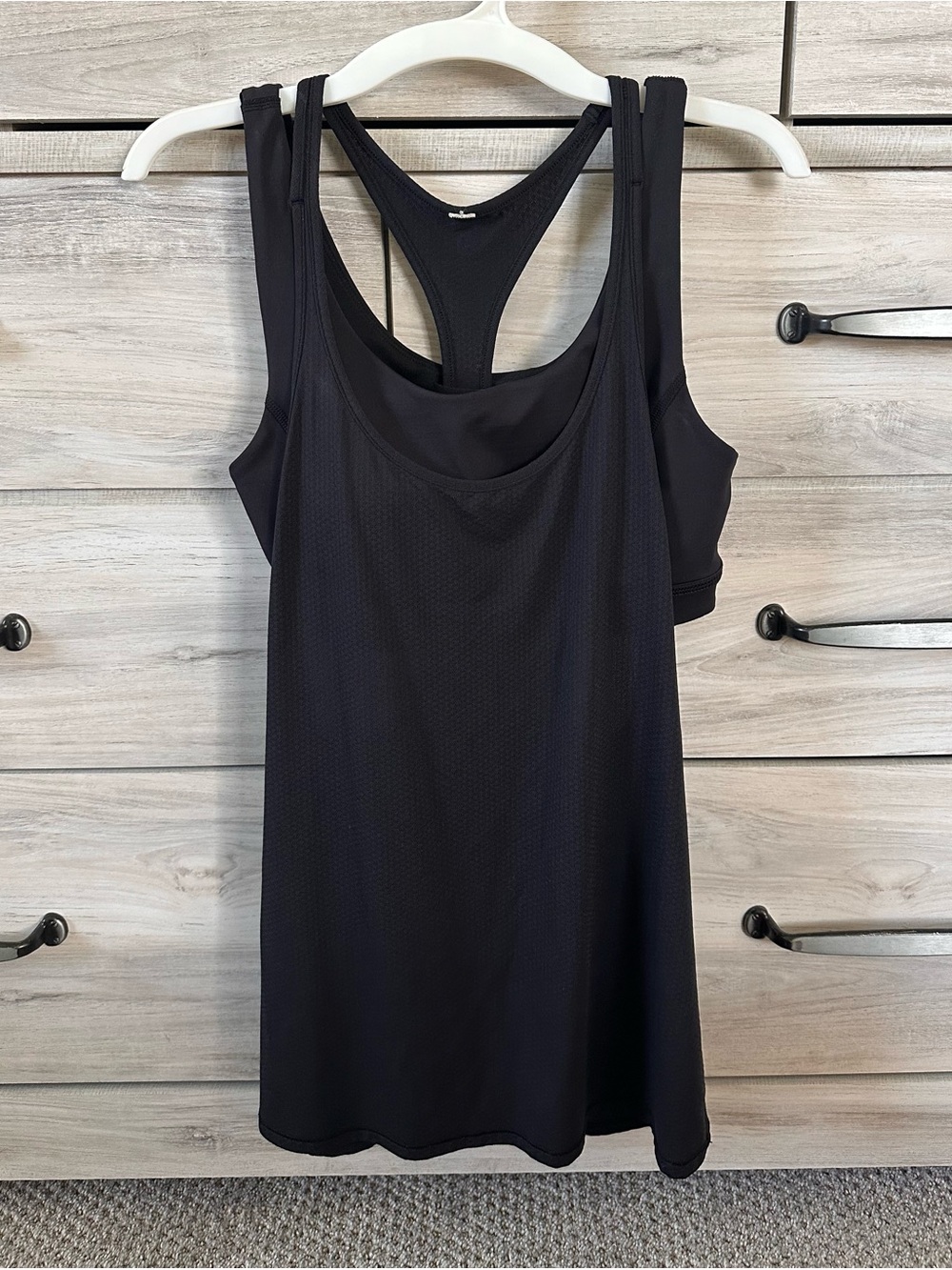 Lululemon Black Racerback Tank Top with Built-In Shelf Bra - Women’s XS/S